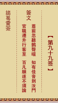 Zhuge Divine Sign No. 99
