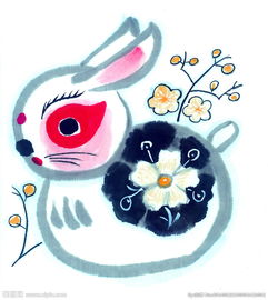 What does a rabbit carry to attract wealth
