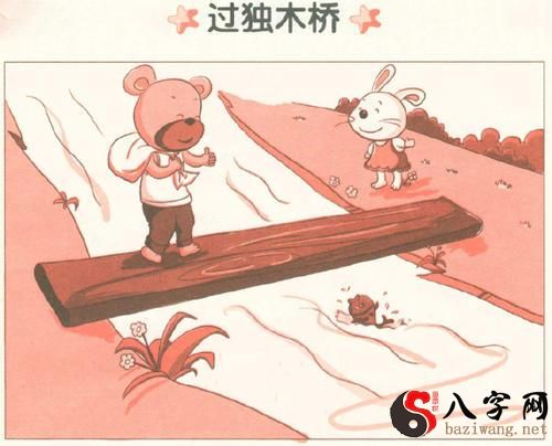 Dreaming of walking across a log bridge