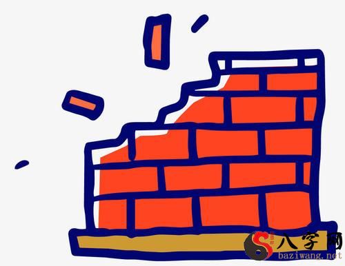 Dreaming of a wall collapsing