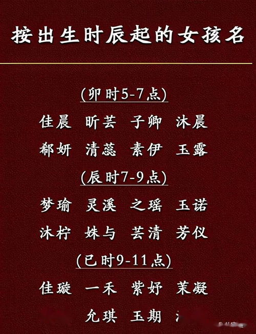 The hour of birth to see the eight characters to name (hour comparison table birth eight characters to name)