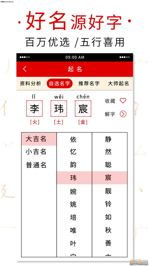Birth Character and Five Elements Name Free